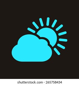 Sun Cloud Icon