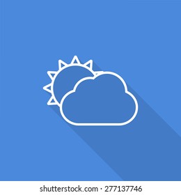 sun cloud icon