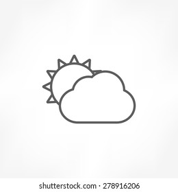 sun cloud icon