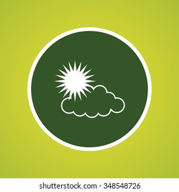 Sun & Cloud Icon