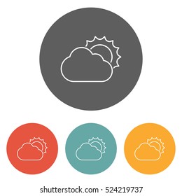 sun cloud icon