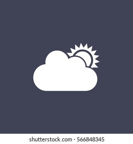 sun cloud icon