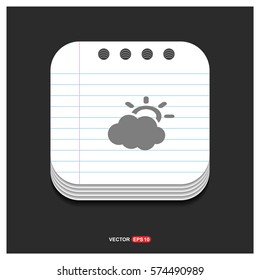 Sun Cloud Icon