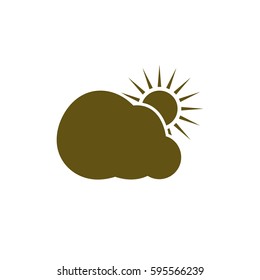 Sun and cloud icon