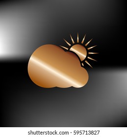 Sun and cloud icon