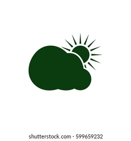 Sun and cloud icon