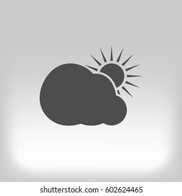 Sun and cloud icon