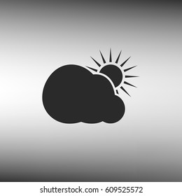 Sun and cloud icon