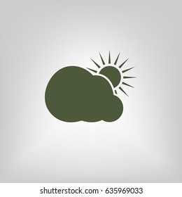 Sun and cloud icon