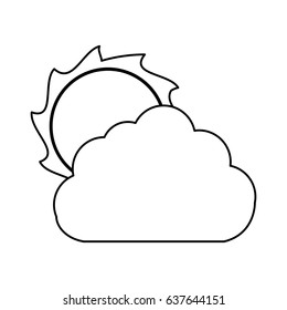 sun and cloud icon 