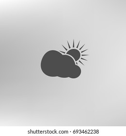 Sun and cloud icon