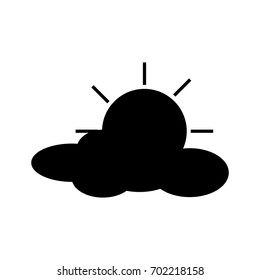 Sun and Cloud Icon
