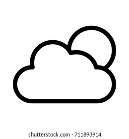 Sun Cloud Icon