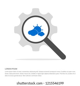 Sun Cloud Icon - Free vector icon