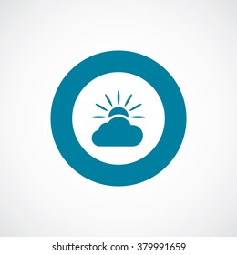 sun cloud Icon Vector