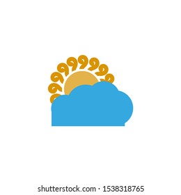 Sun Cloud Logo Design Inspiration Stock Vector (Royalty Free ...