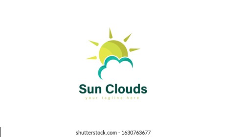sun and cloud logos, with a simple but interesting concept