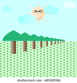 sun cloud nature background