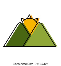 Sun and cloud symbol