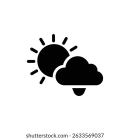 Sun and Cloud Symbolizing Balance in Mood and Emotional Well-Being