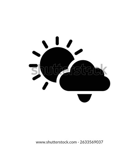 Sun and Cloud Symbolizing Balance in Mood and Emotional Well-Being