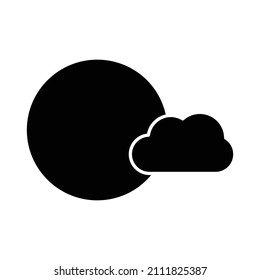 sun cloud Vector icon which is suitable for commercial work and easily modify or edit it

