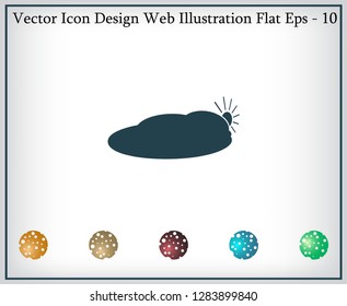 sun and cloud weather web icon