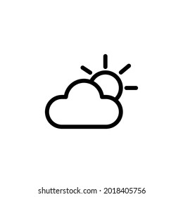 sun cloude icon vector illustration design