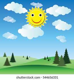 sun and clouds