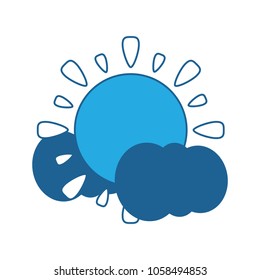 sun and clouds icon 
