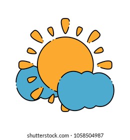 sun and clouds icon 
