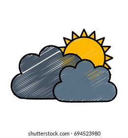 sun and clouds icon