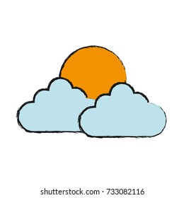 sun and clouds icon