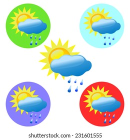 sun clouds rain
