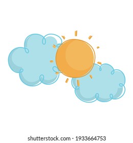 sun clouds weather day sky