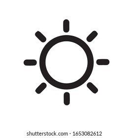 Vektorillustration des Sun Collection-Logos Sun Star Collection, Sonnensymbol