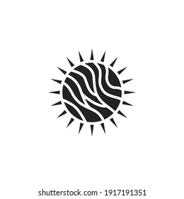 Sun color line icon. Pictogram for web page, mobile app, promo.