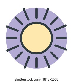 Sun Colored Vector Icon 