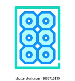 sun concentrator line icon vector. sun concentrator color sign. isolated symbol illustration