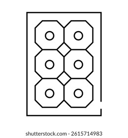 sun concentrator line icon vector. sun concentrator sign. isolated contour symbol black illustration