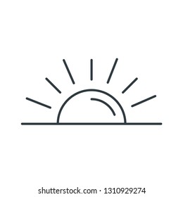 Sun concept line icon. Simple element illustration. Sun concept outline symbol design. Can be used for web and mobile UI/UX . Modern vector style