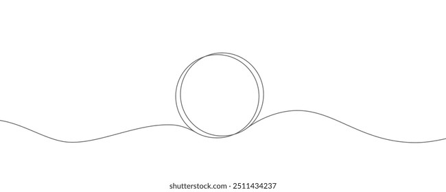 Línea continua del sol. Contorno dibujado a mano del sol