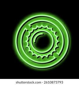 sun counterindication neon light sign vector. sun counterindication illustration