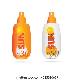 Sun Cream Color Vector Illustration Stock Vector (Royalty Free ...