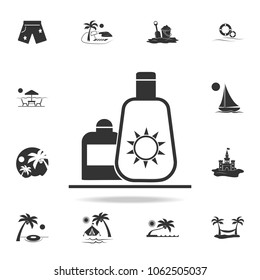 Sun Cream Icon. Detailed set of beach holidays icons. Premium quality graphic design. One of the collection icons for websites, web design, mobile app on white background