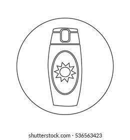 Sun Cream Icon illustration design