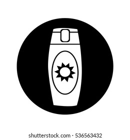 Sun Cream Icon illustration design
