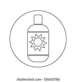 Sun Cream Icon illustration design