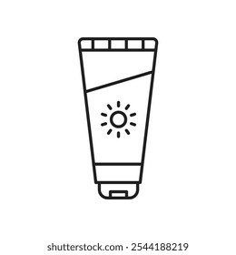 Sun cream icon. isolated vector icon.