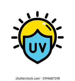 Sun cream icon. Outline Sunblock vector icon for web design isolated on white background
